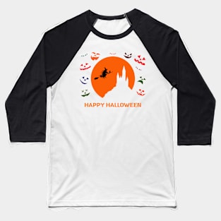 HAPPY HALLOWEEN Baseball T-Shirt